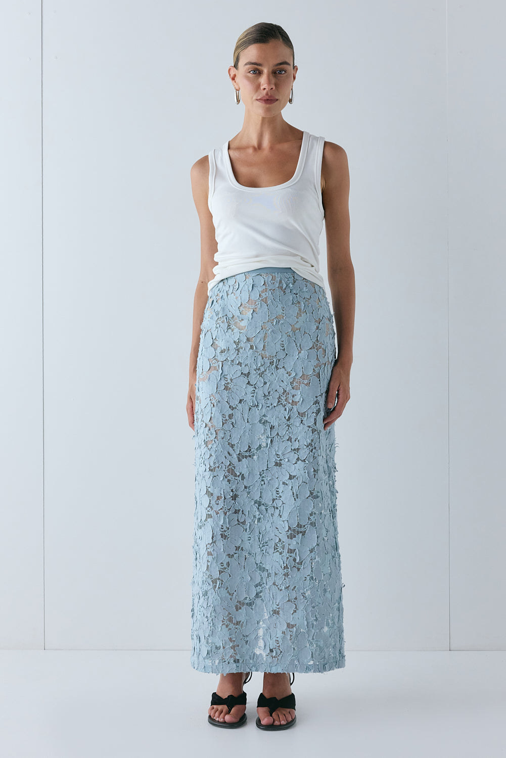 Devyn Midi Skirt Cloud