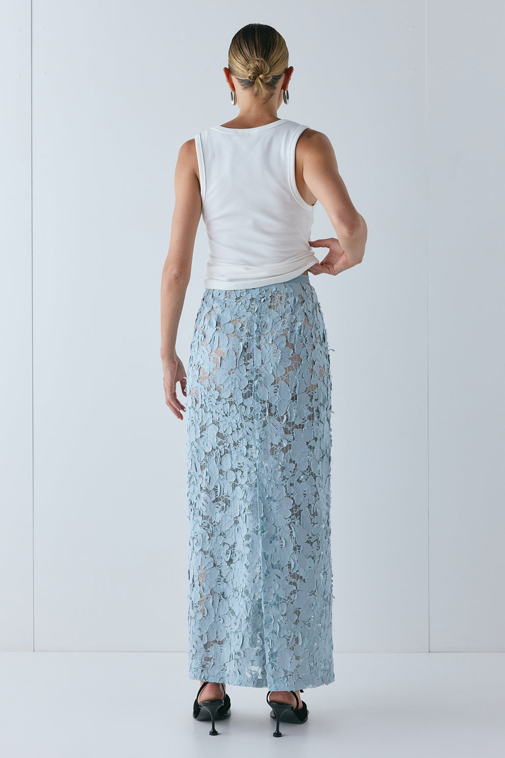 Devyn Midi Skirt Cloud
