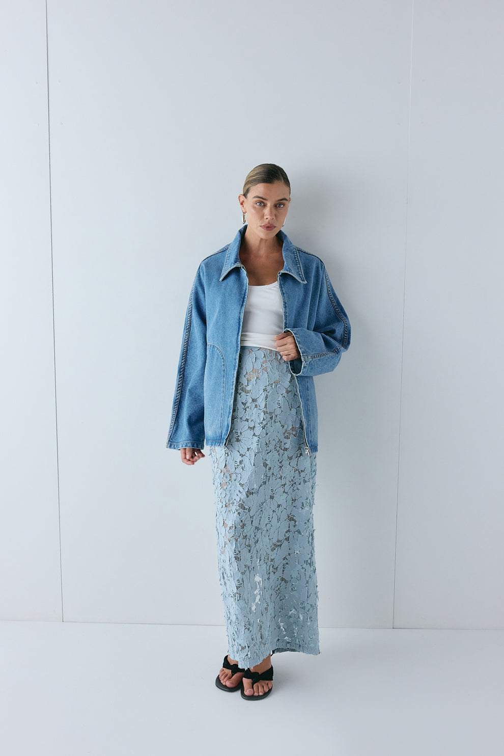 Mischa Denim Jacket Blue - size:Joanna:AU 6 / US 2

