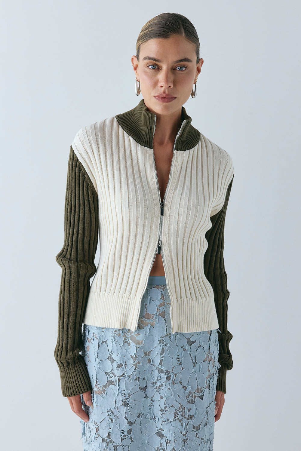 Mackenzie Knit Jumper Khaki - size:Joanna:AU 6 / US 2
