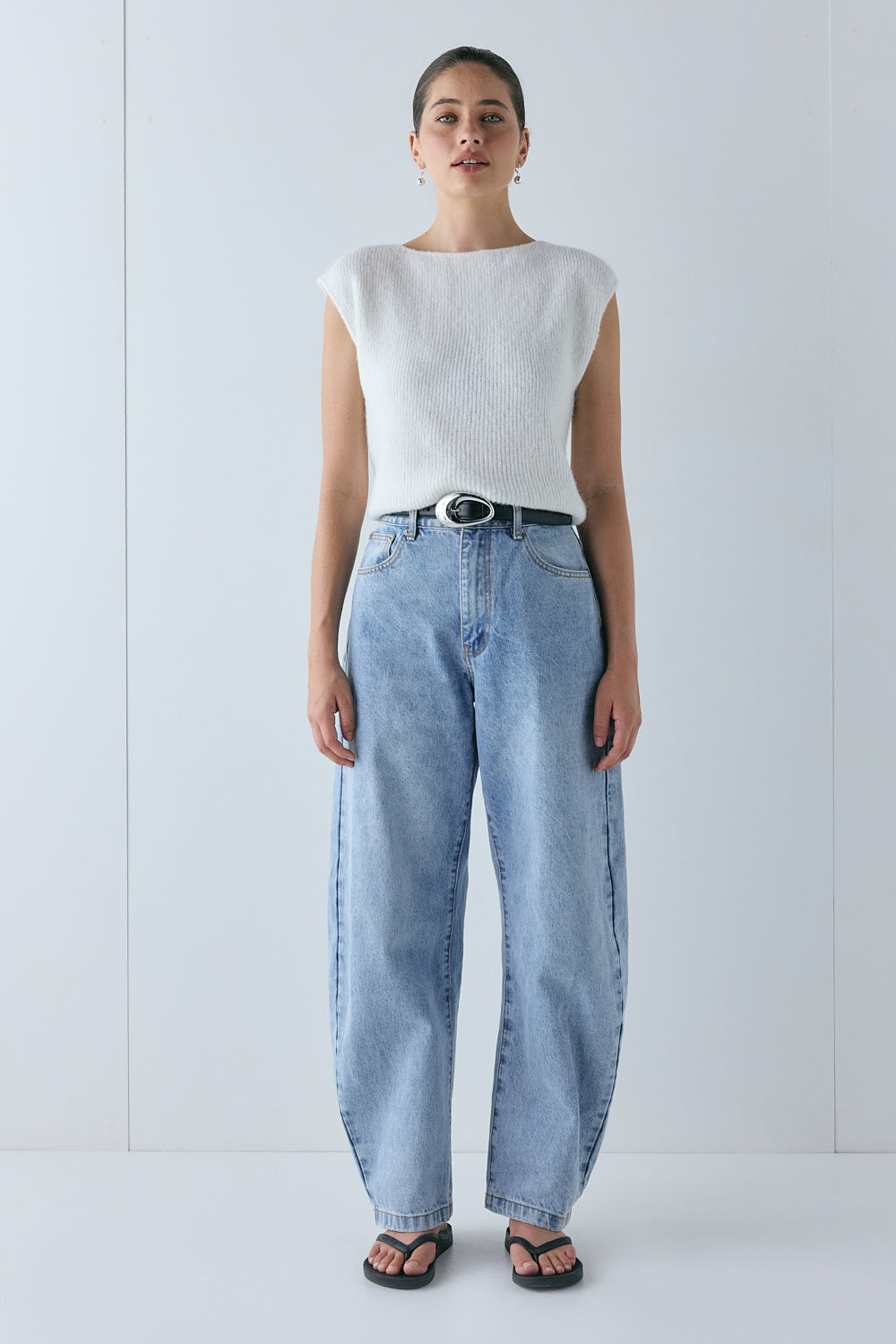 Greta Knit Top Ivory