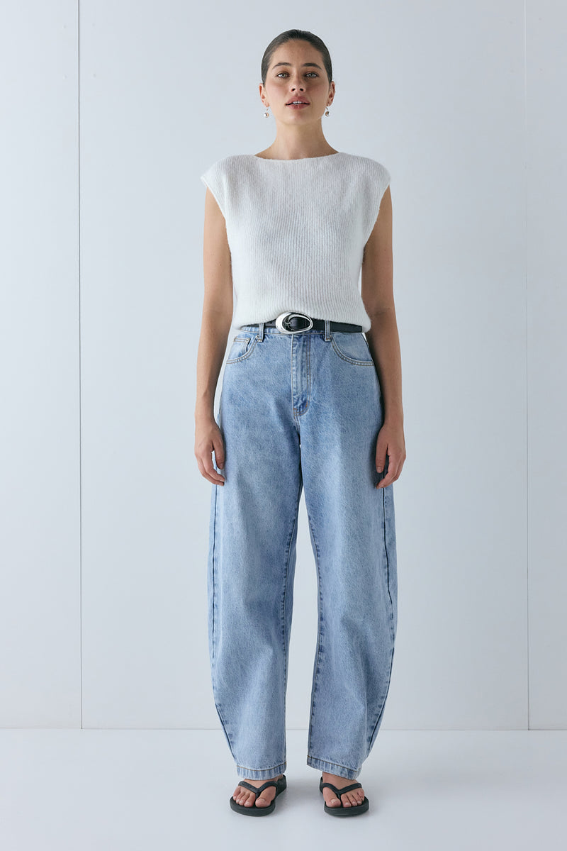 Greta Knit Top Ivory