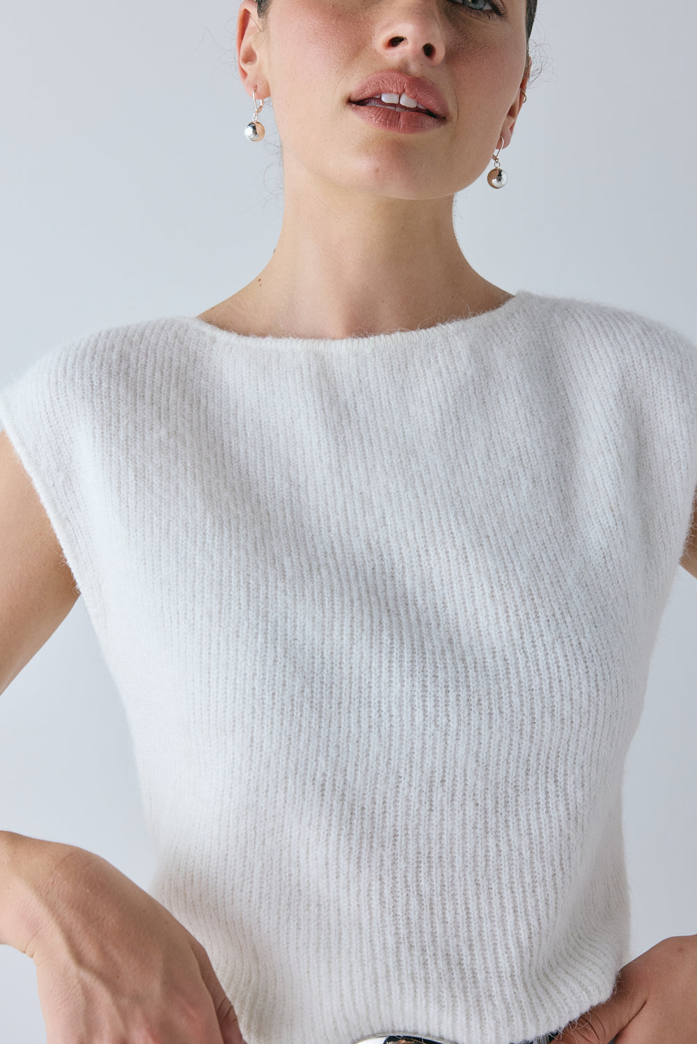 Greta Knit Top Ivory