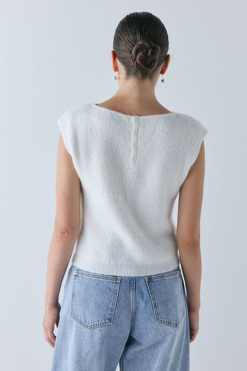 Greta Knit Top Ivory