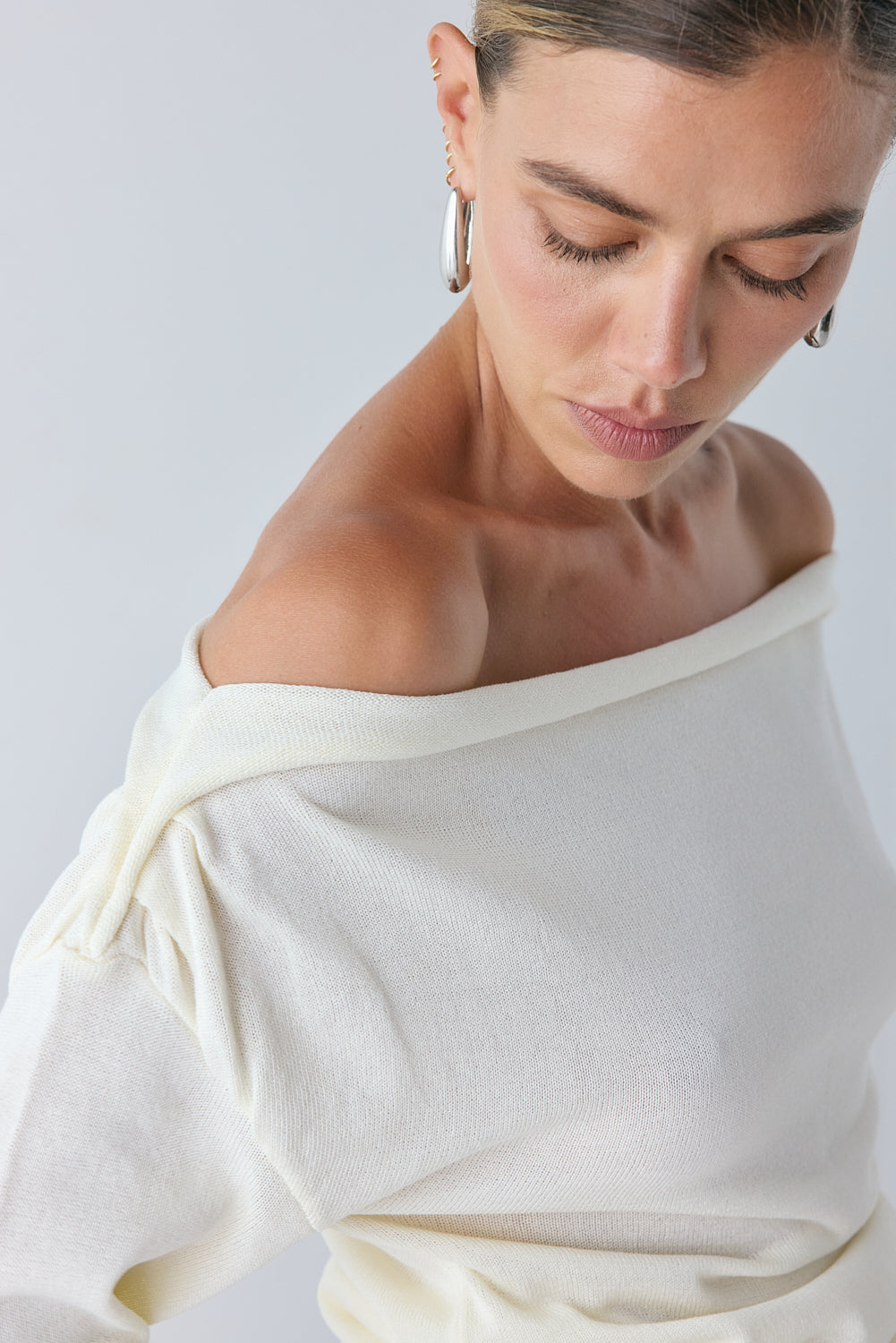 Gabbi Knit Top Cream
