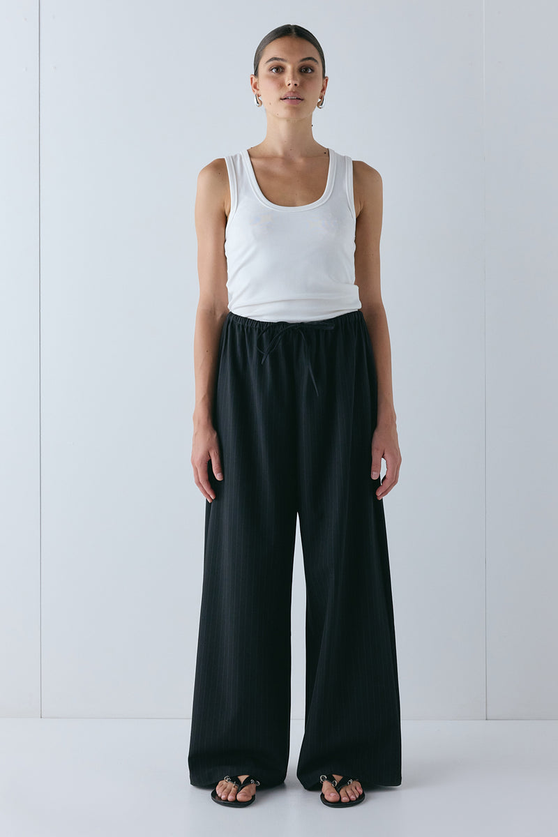 Raya Pants Black Pinstripe - size:Hailey:AU 6 / US 2
