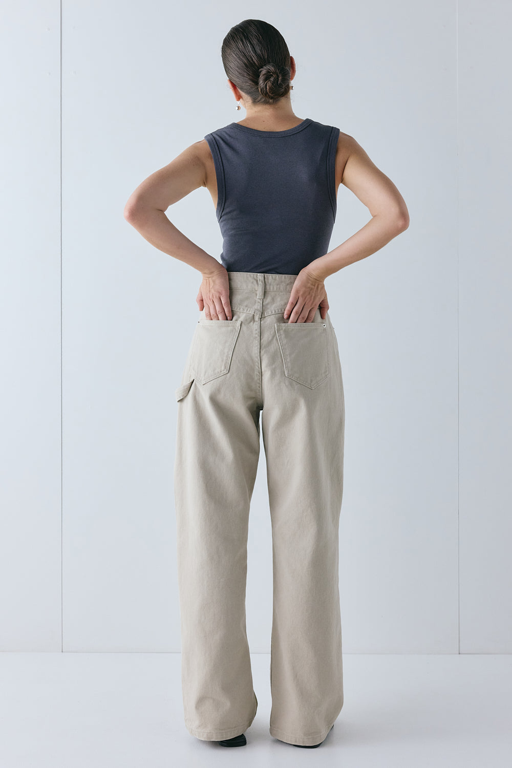 Leighton High Rise Denim Jeans Canvas 