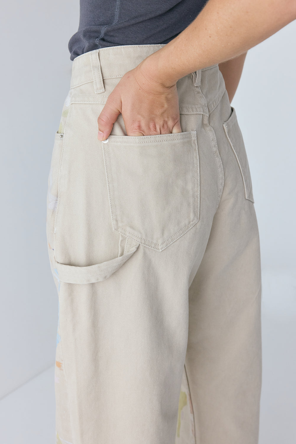 Leighton High Rise Denim Jeans Canvas 