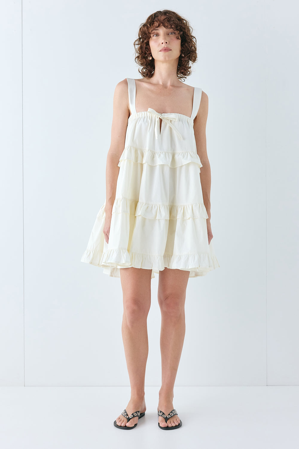 Lila Mini Dress Cream