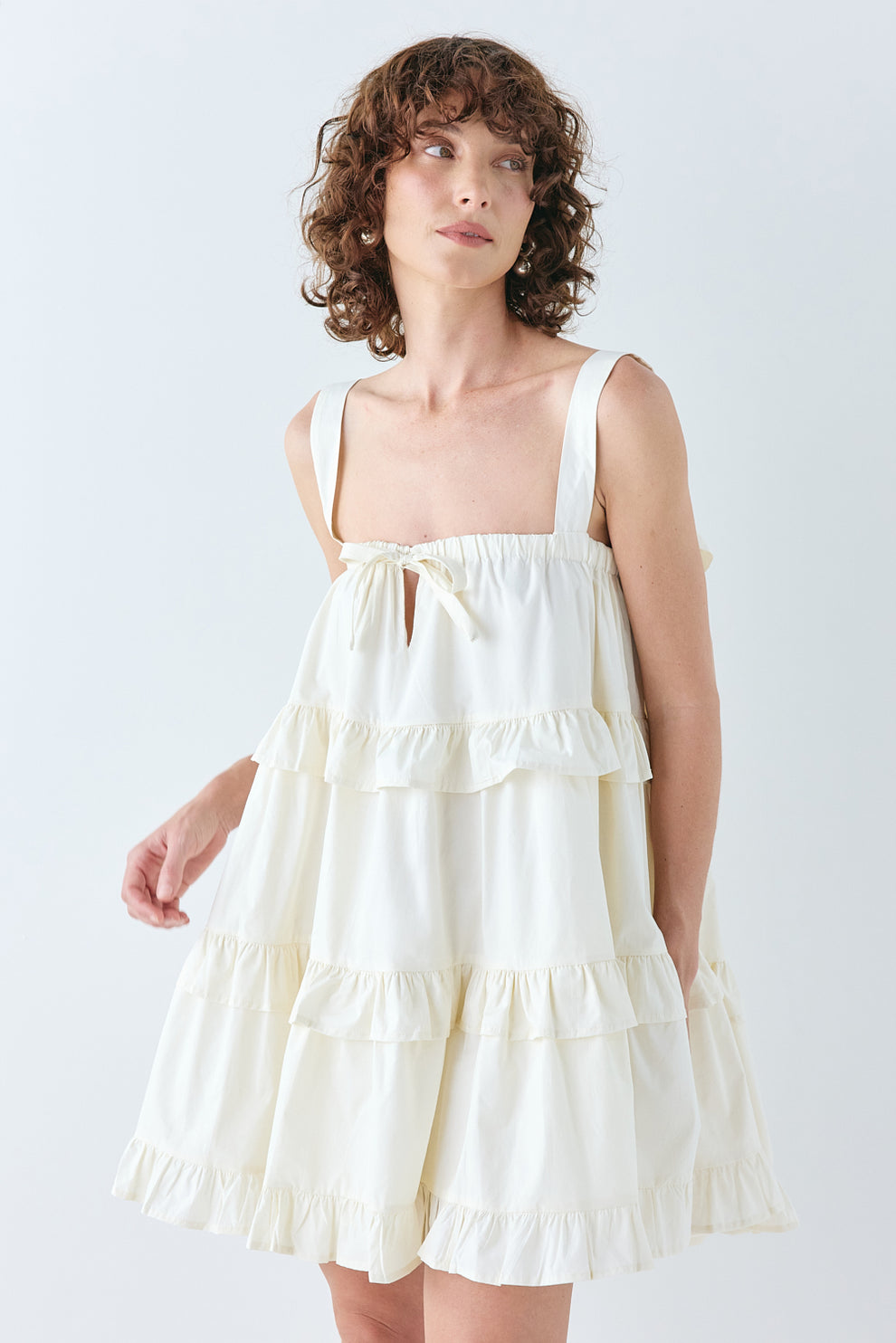 Lila Mini Dress Cream