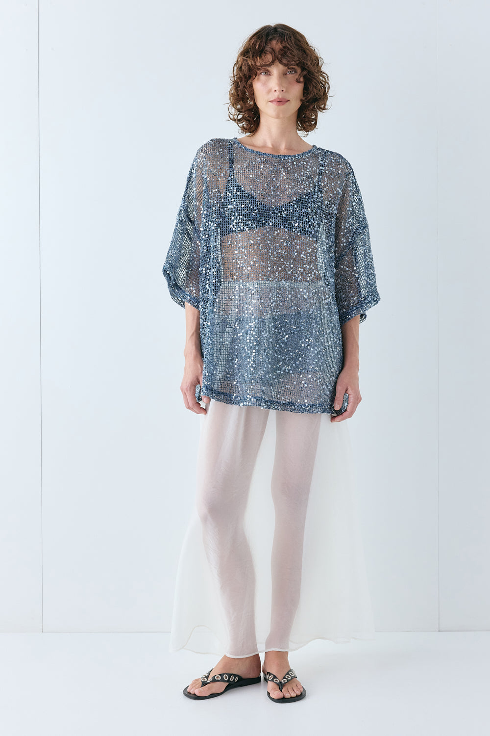 Arden Sequin Top Navy - size:Kelsey: AU 8 / US 4