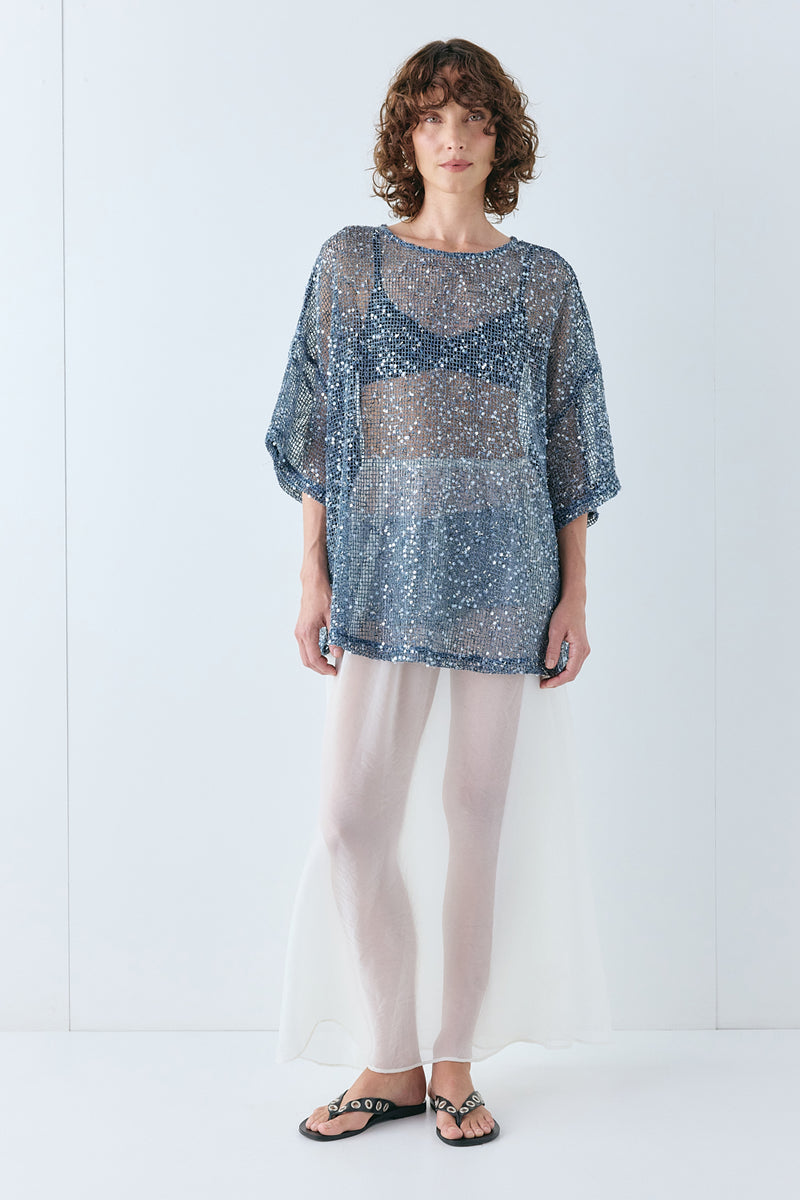 Arden Sequin Top Navy - size:Kelsey: AU 8 / US 4