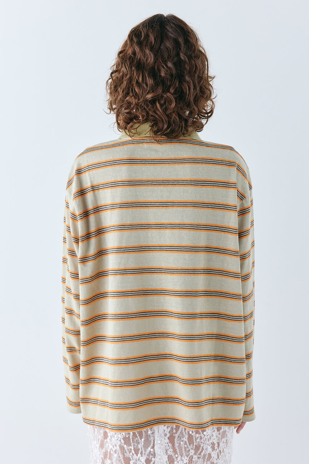 Kinsley Polo Orange Stripe
