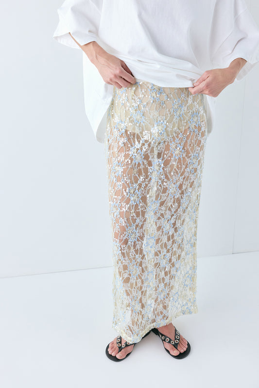 Devyn Sequin Midi Skirt Lace - size:Kelsey:AU 6 / US 2