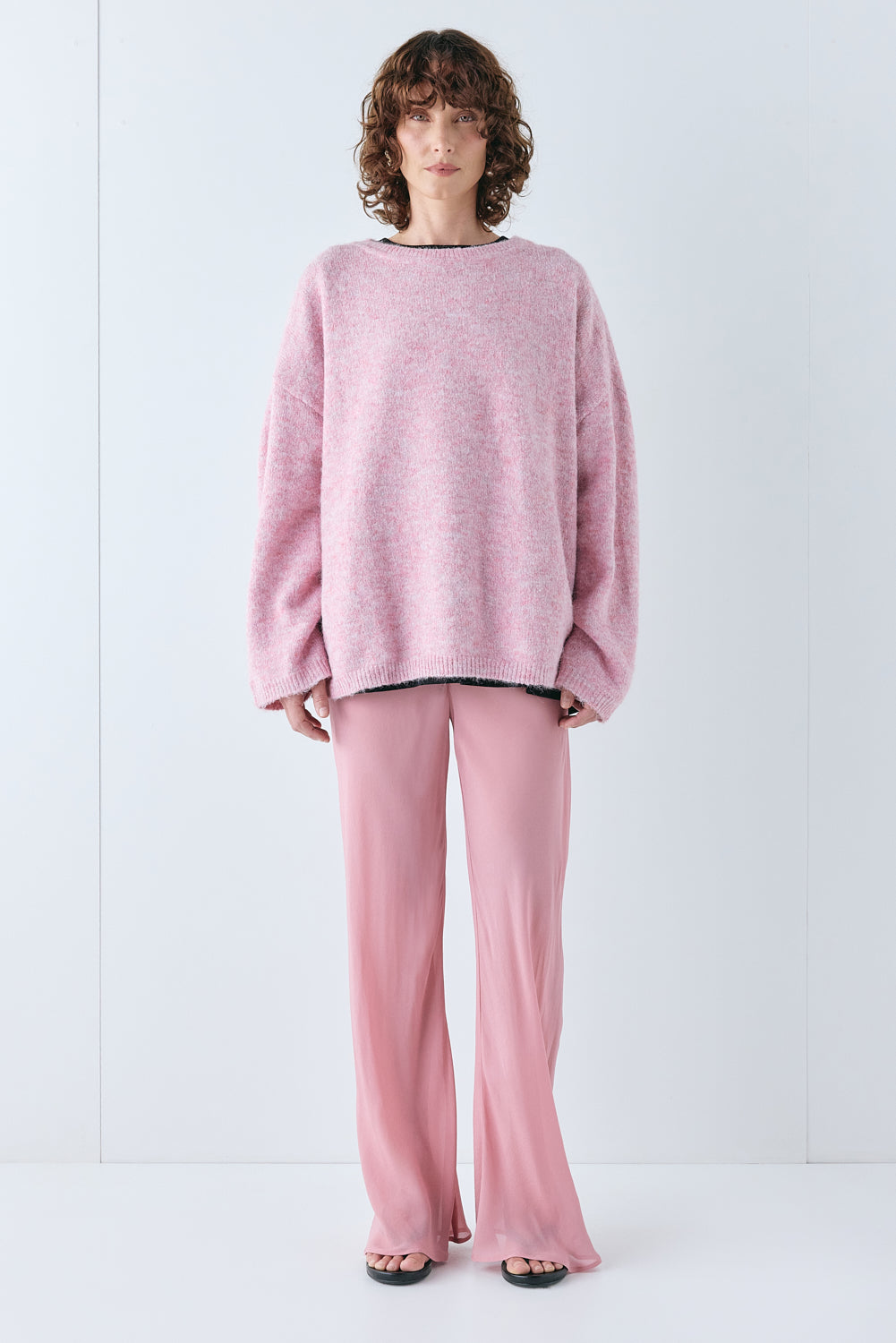 Juni Knit Jumper Pink Marle