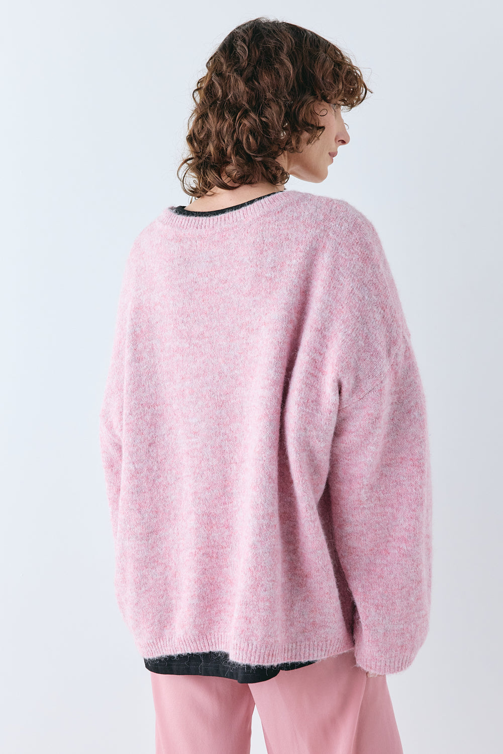 Juni Knit Jumper Pink Marle
