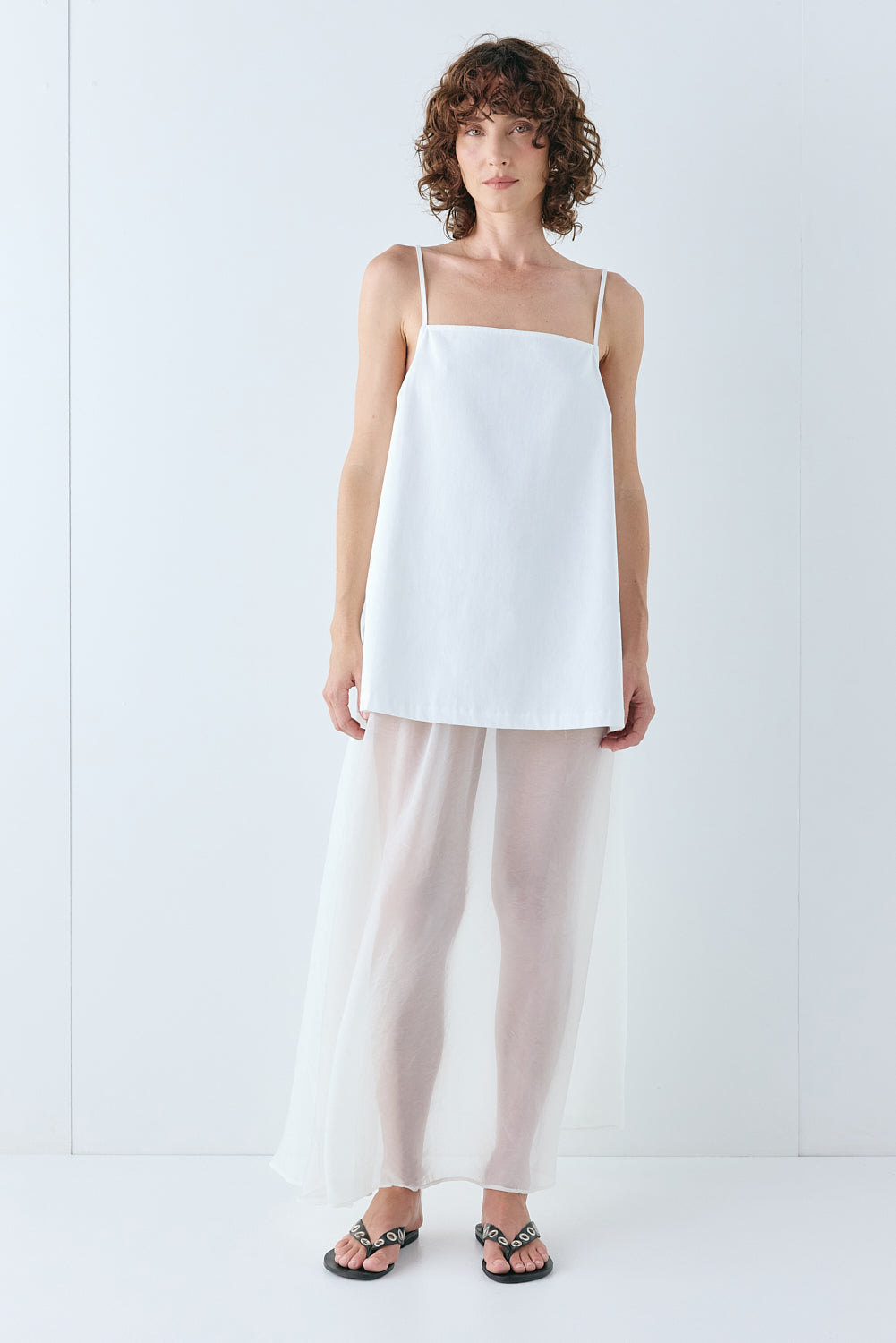 Laine Sheer Maxi Skirt Cream - size:Kelsey:AU 6 / US 2
