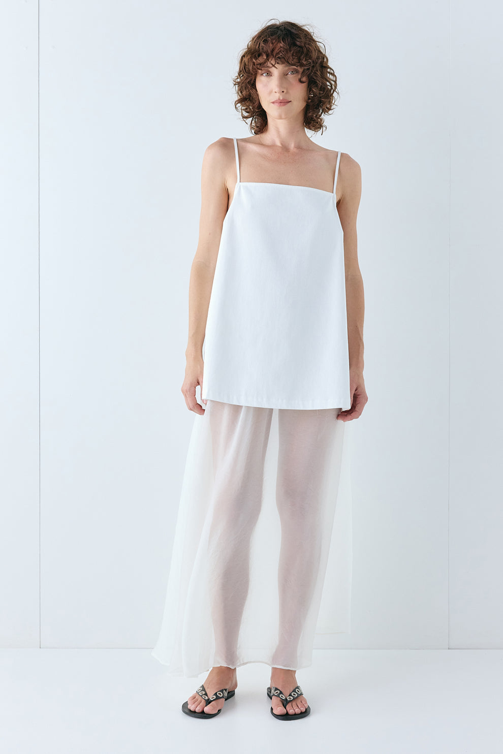 Laine Sheer Maxi Skirt Cream - size:Kelsey:AU 6 / US 2
