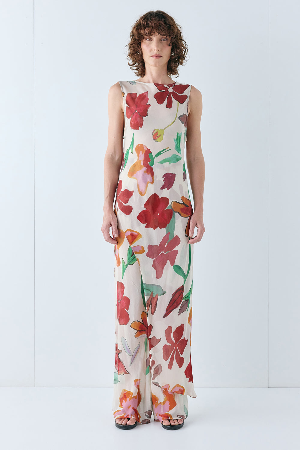 Carolina Sheer Top Poppy