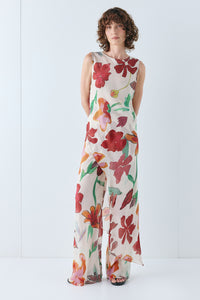 Carolina Sheer Top Poppy