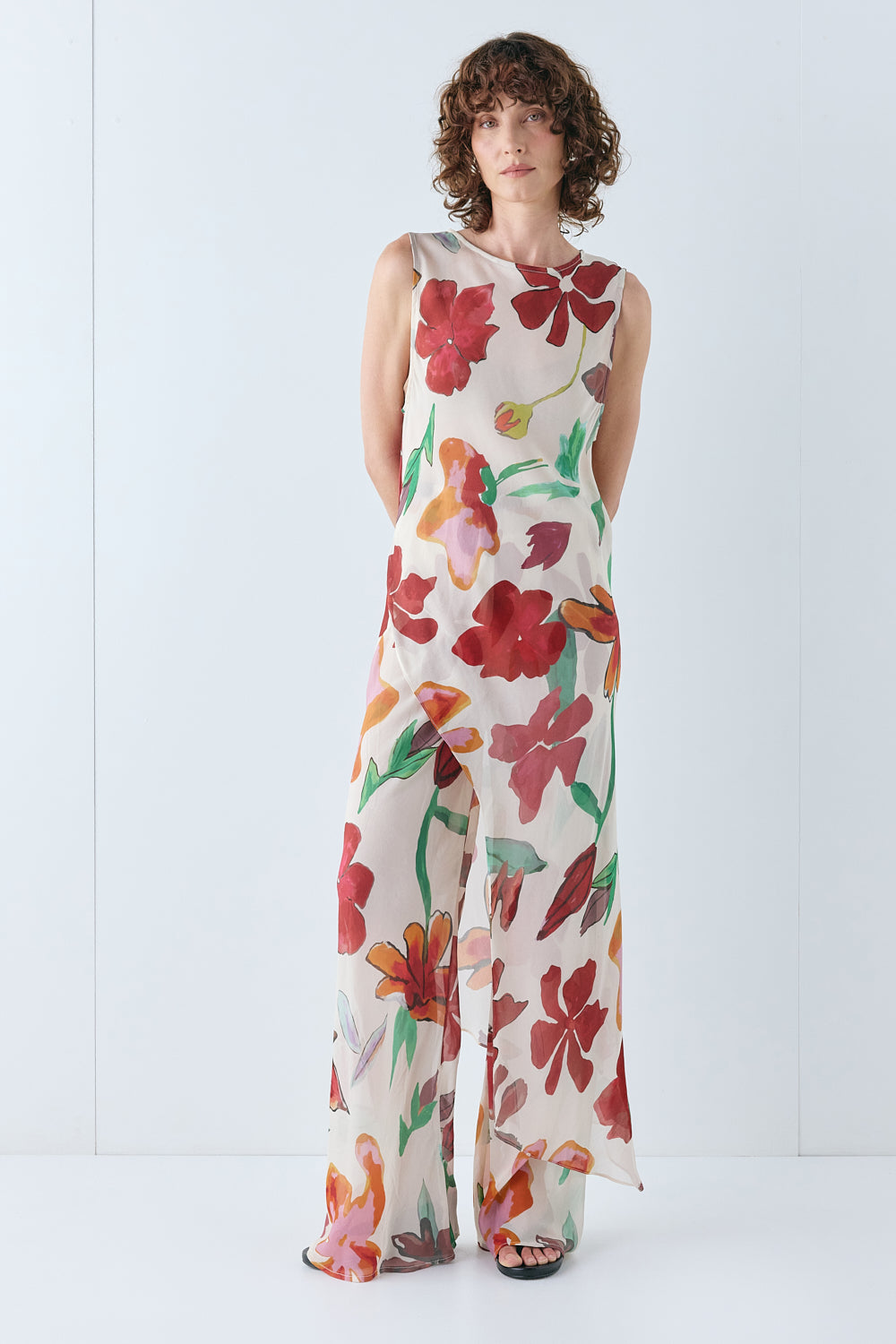 Carolina Sheer Top Poppy - size:Kelsey:AU 6 / US 2
