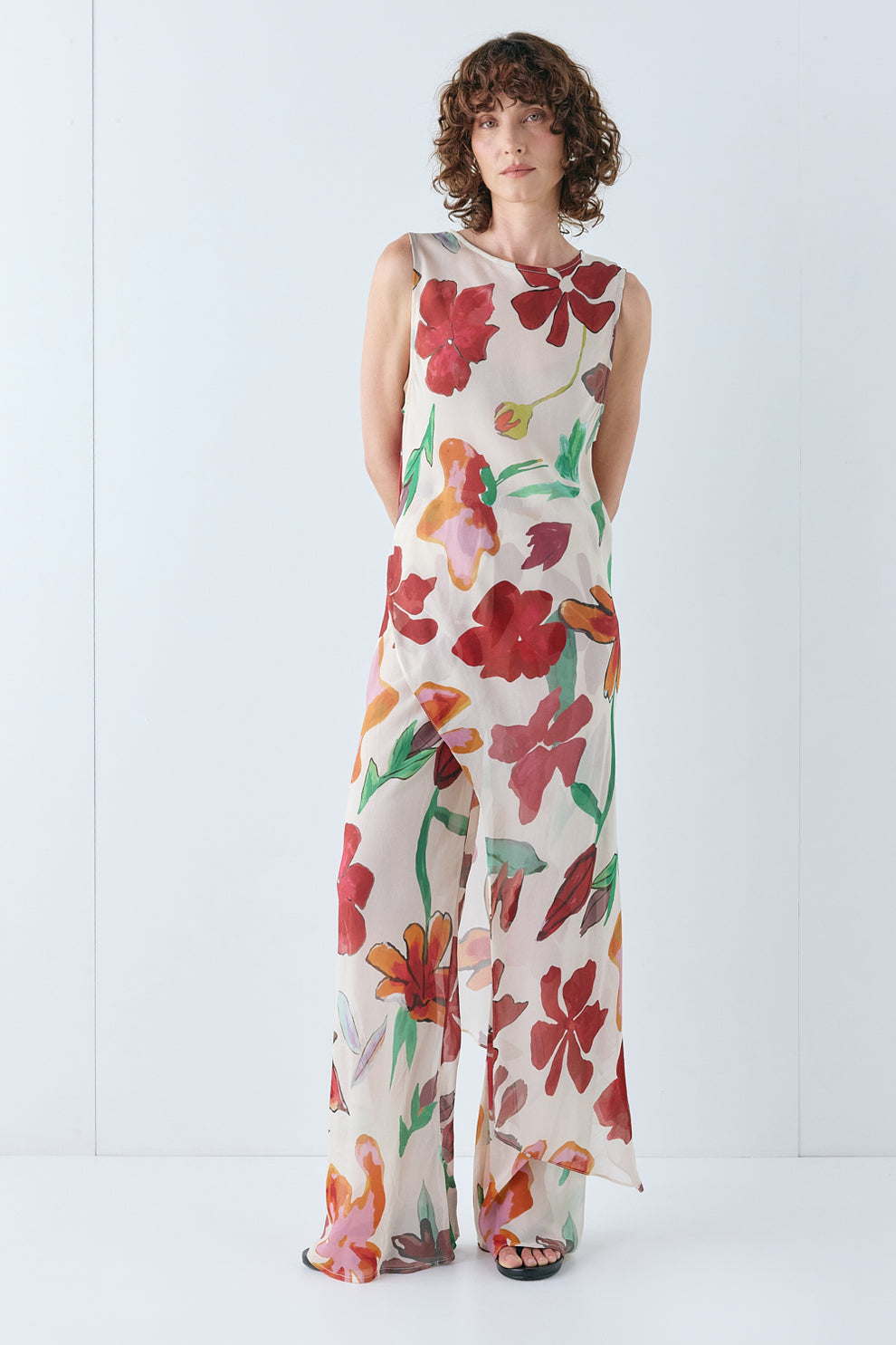 Carolina Sheer Top Poppy - size:Kelsey:AU 6 / US 2
