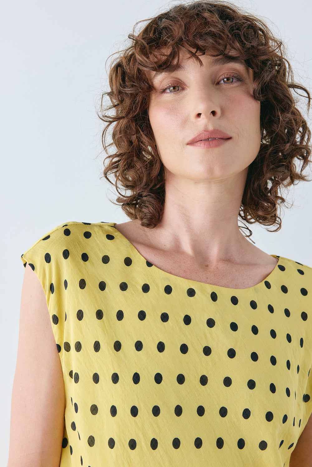 Martina Maxi Dress Yellow Polka Dot