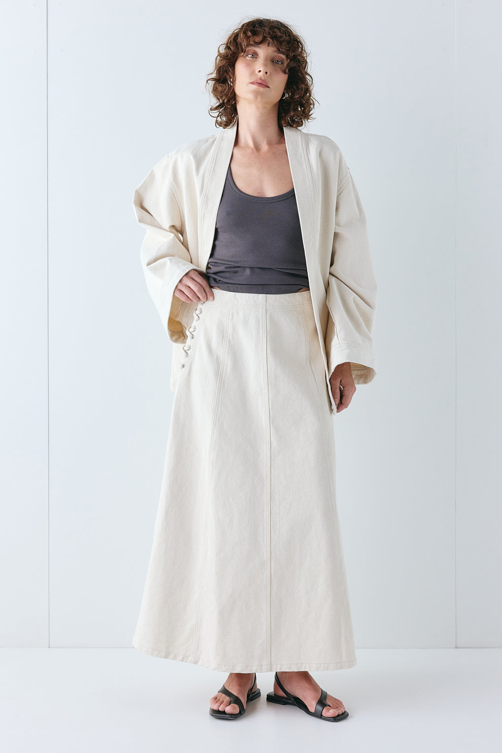 Una Denim Jacket Cream