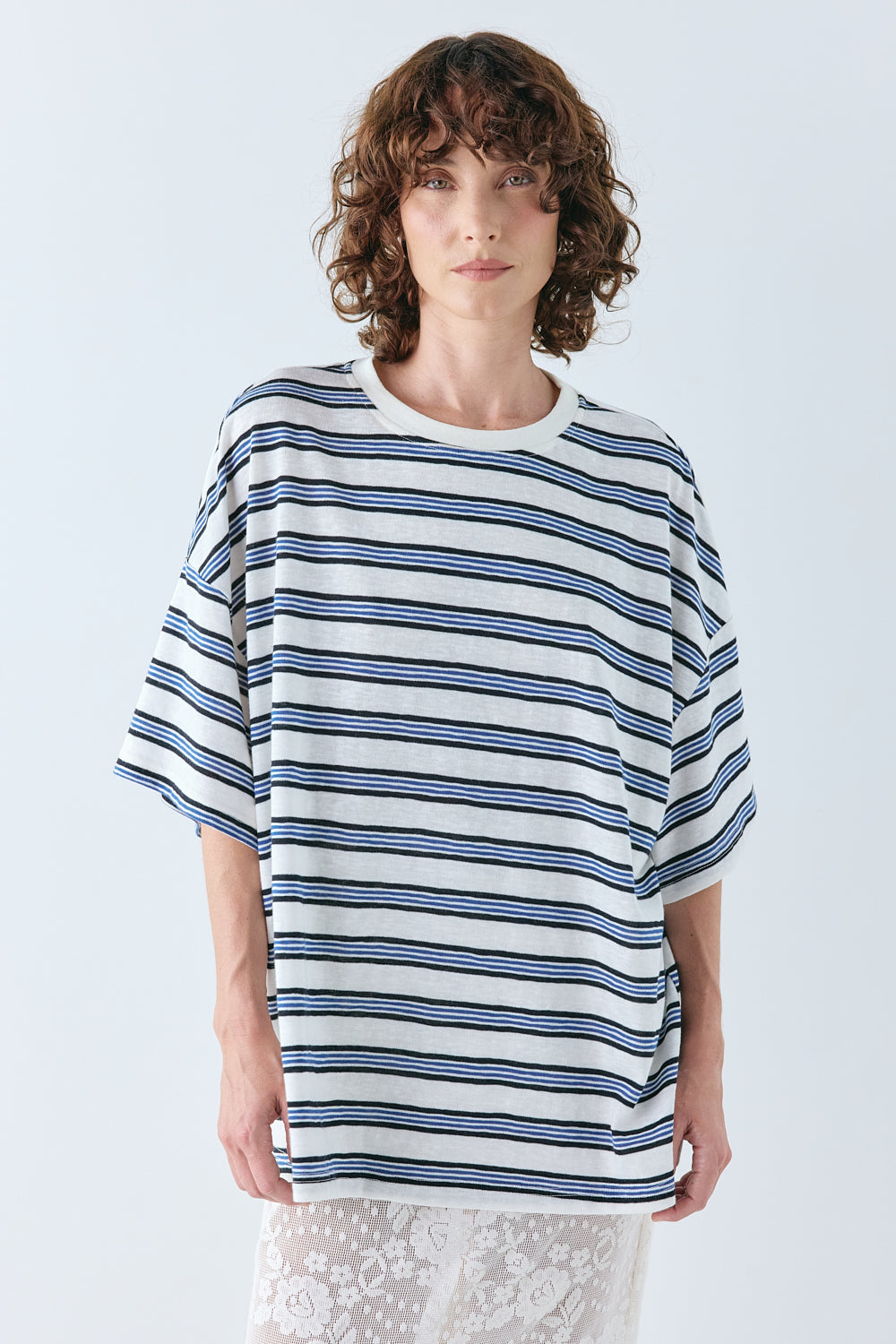 Willow Tee Blue Stripe