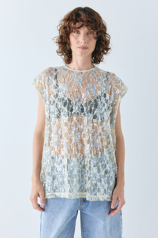 Devyn Sequin Top Lace - size:Kelsey:AU 6 / US 2
