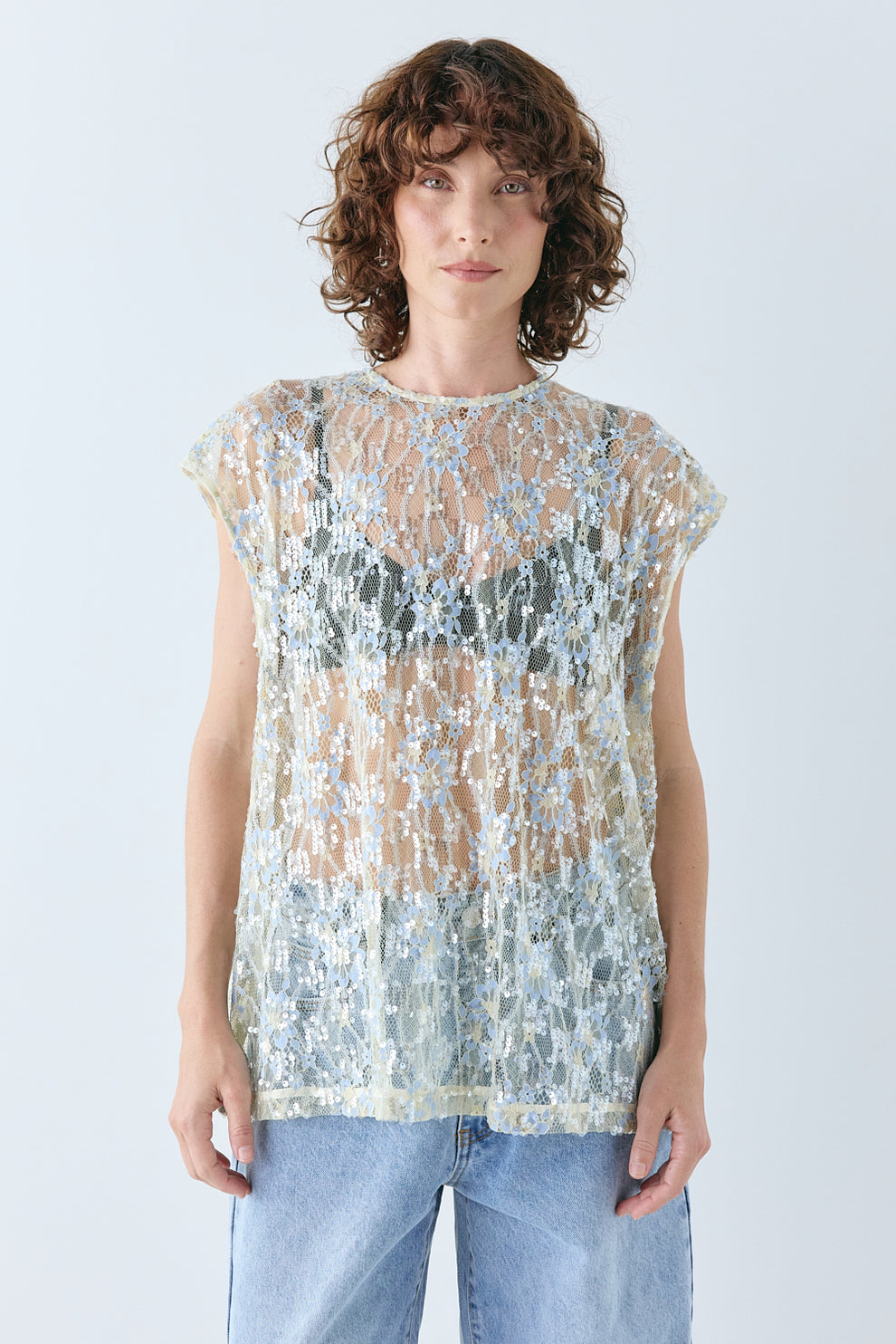 Devyn Sequin Top Lace - size:Kelsey:AU 6 / US 2
