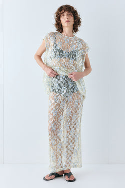 Devyn Sequin Midi Skirt Lace - size:Kelsey:AU 6 / US 2