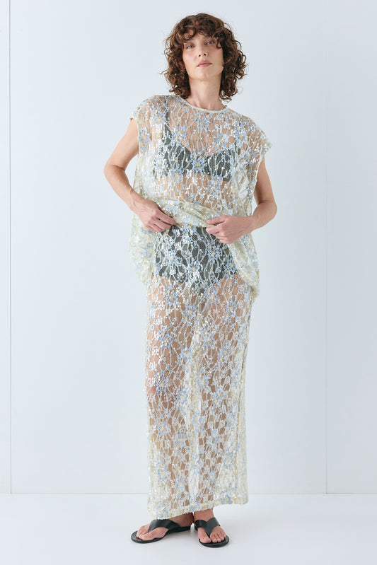 Devyn Sequin Midi Skirt Lace - size:Kelsey:AU 6 / US 2