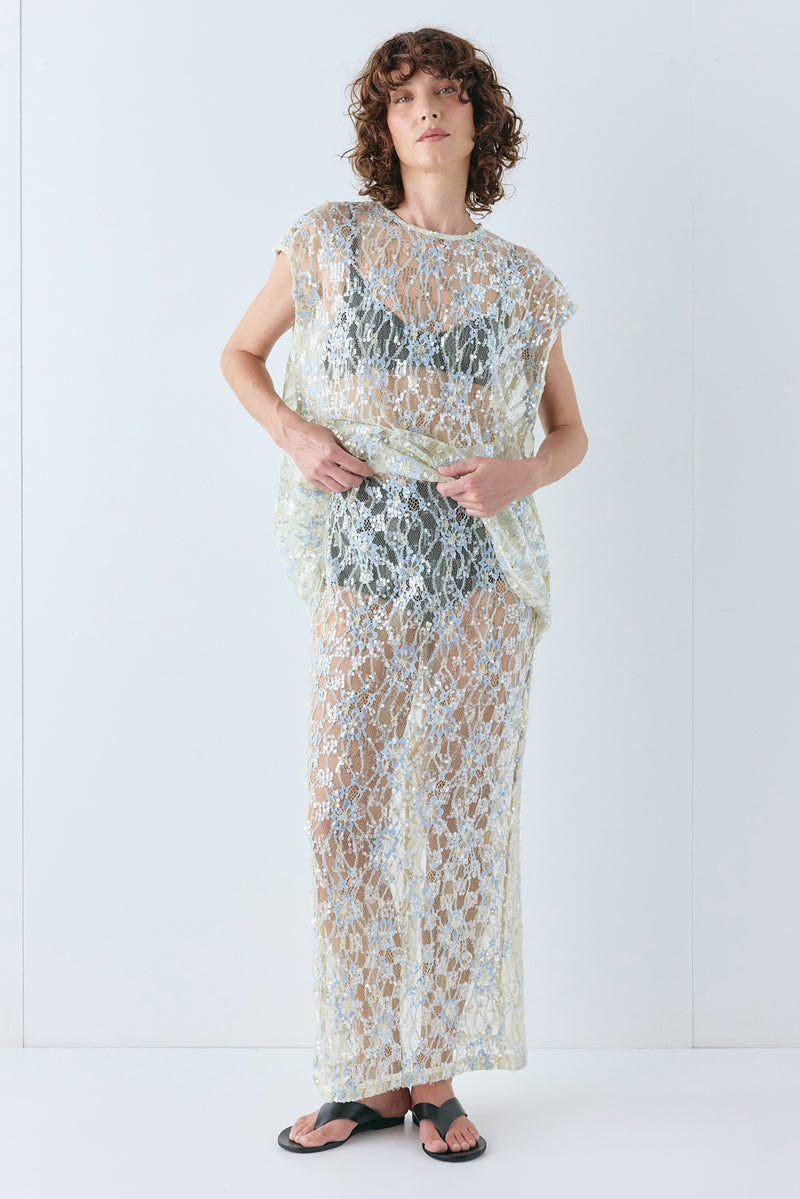 Devyn Sequin Midi Skirt Lace - size:Kelsey:AU 6 / US 2