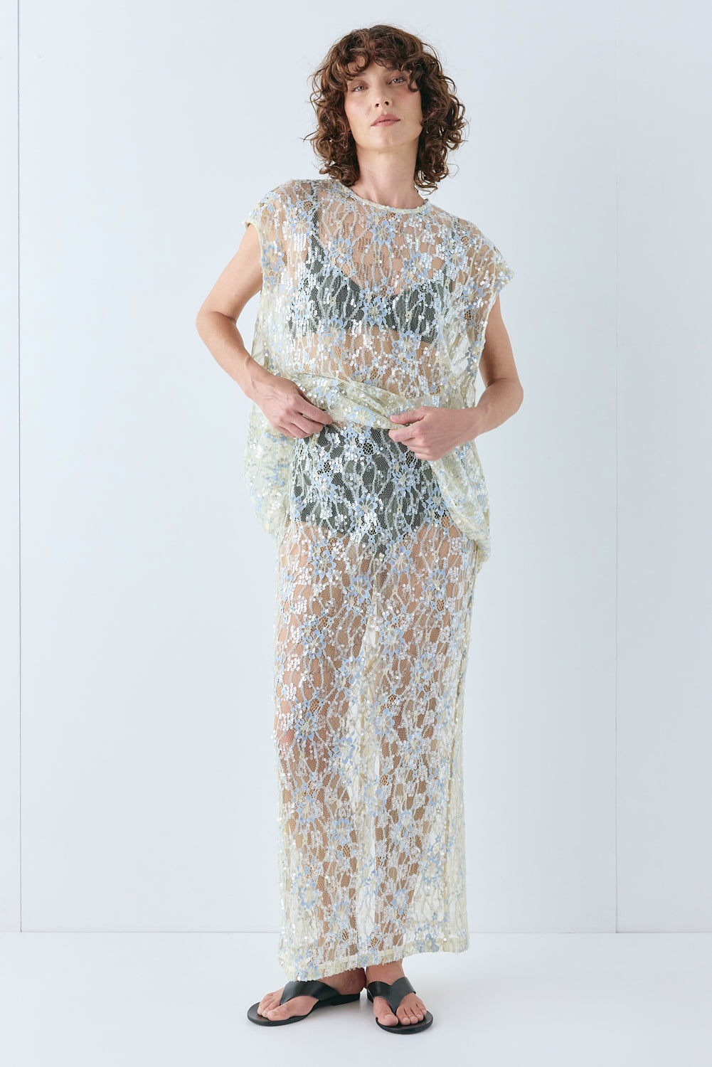 Devyn Sequin Top Lace – VRG GRL