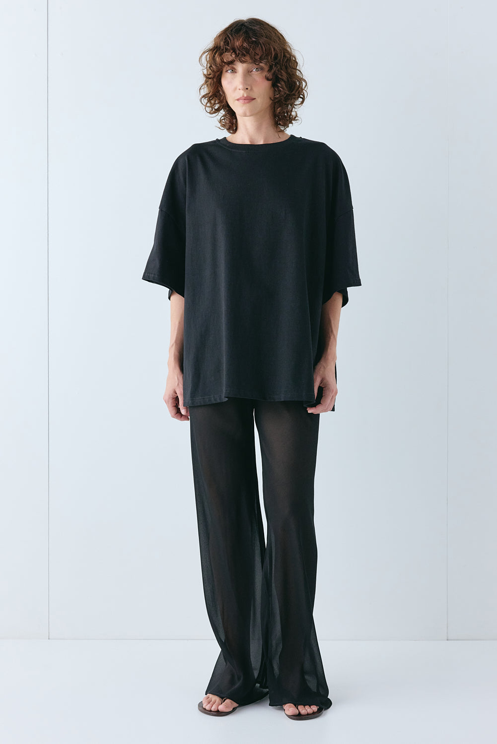 Remi Sheer Pants Black