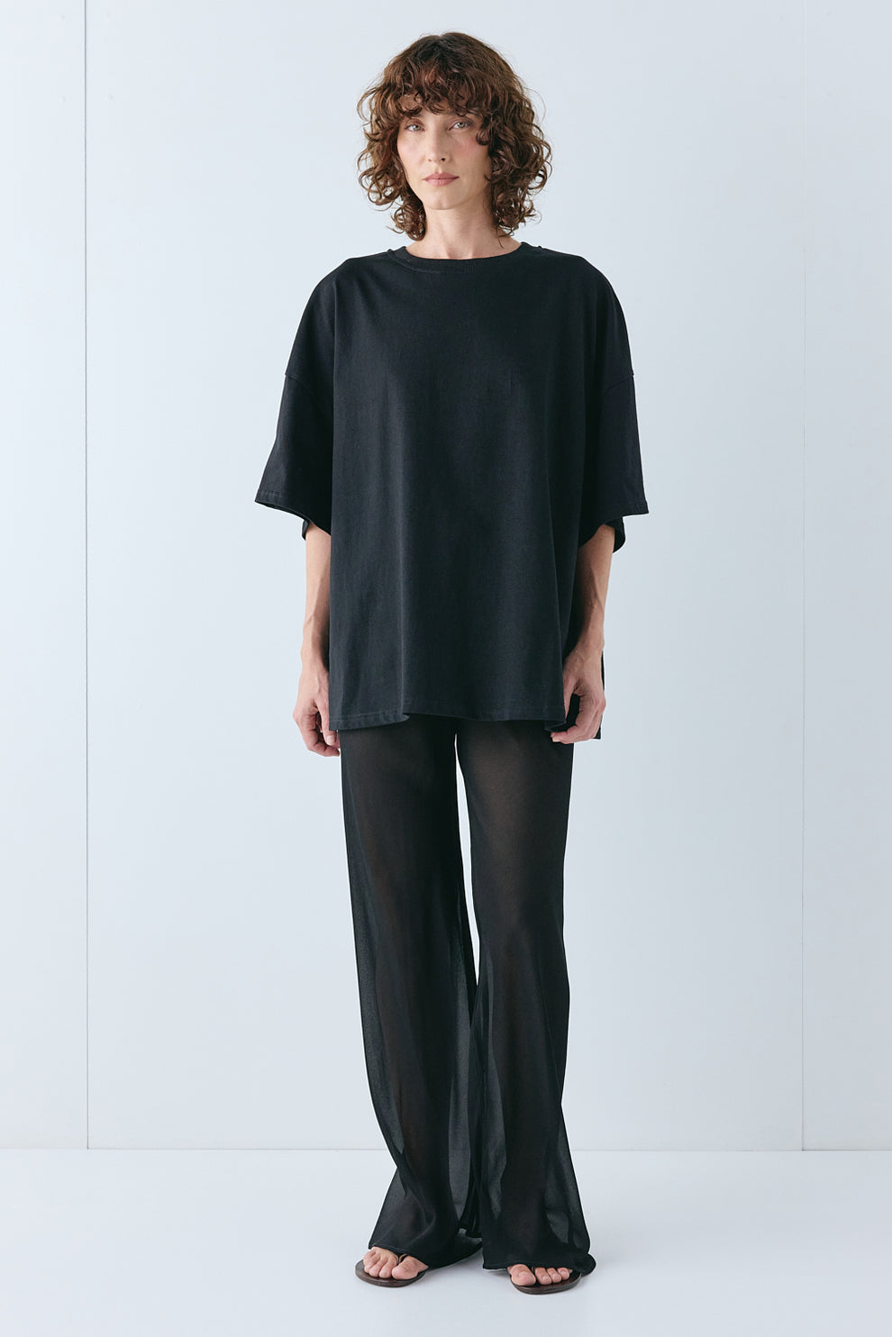 Remi Sheer Pants Black