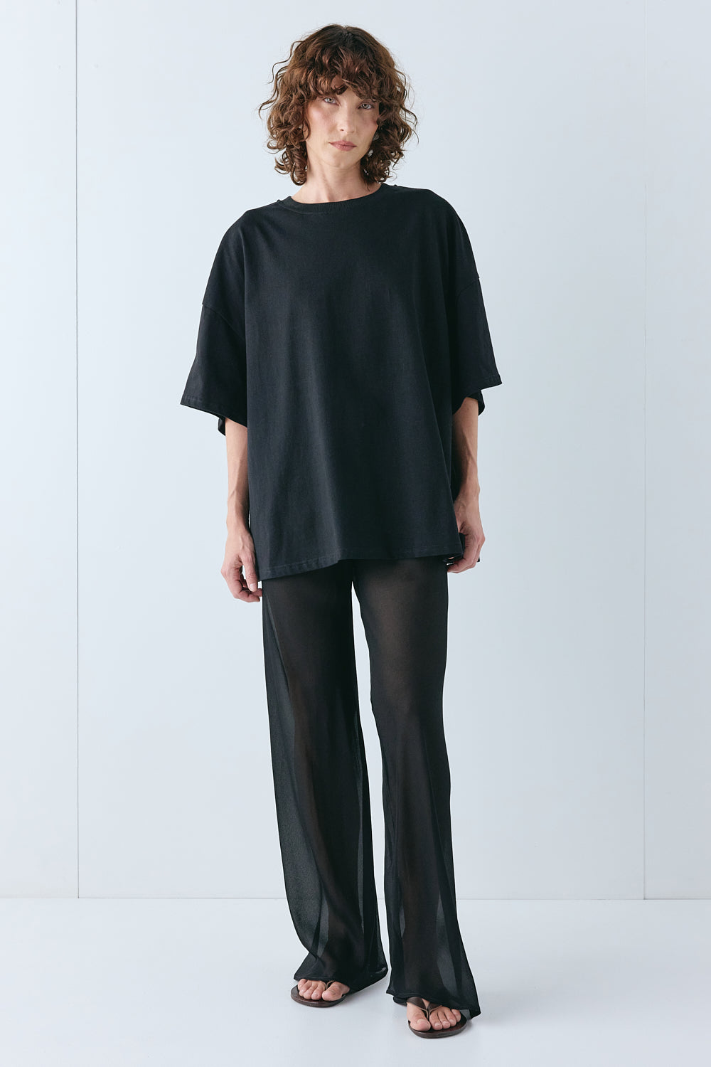 Remi Sheer Pants Black