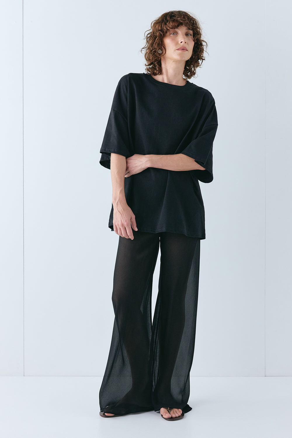 Remi Sheer Pants Black - size:Kelsey:AU 8 / US 4