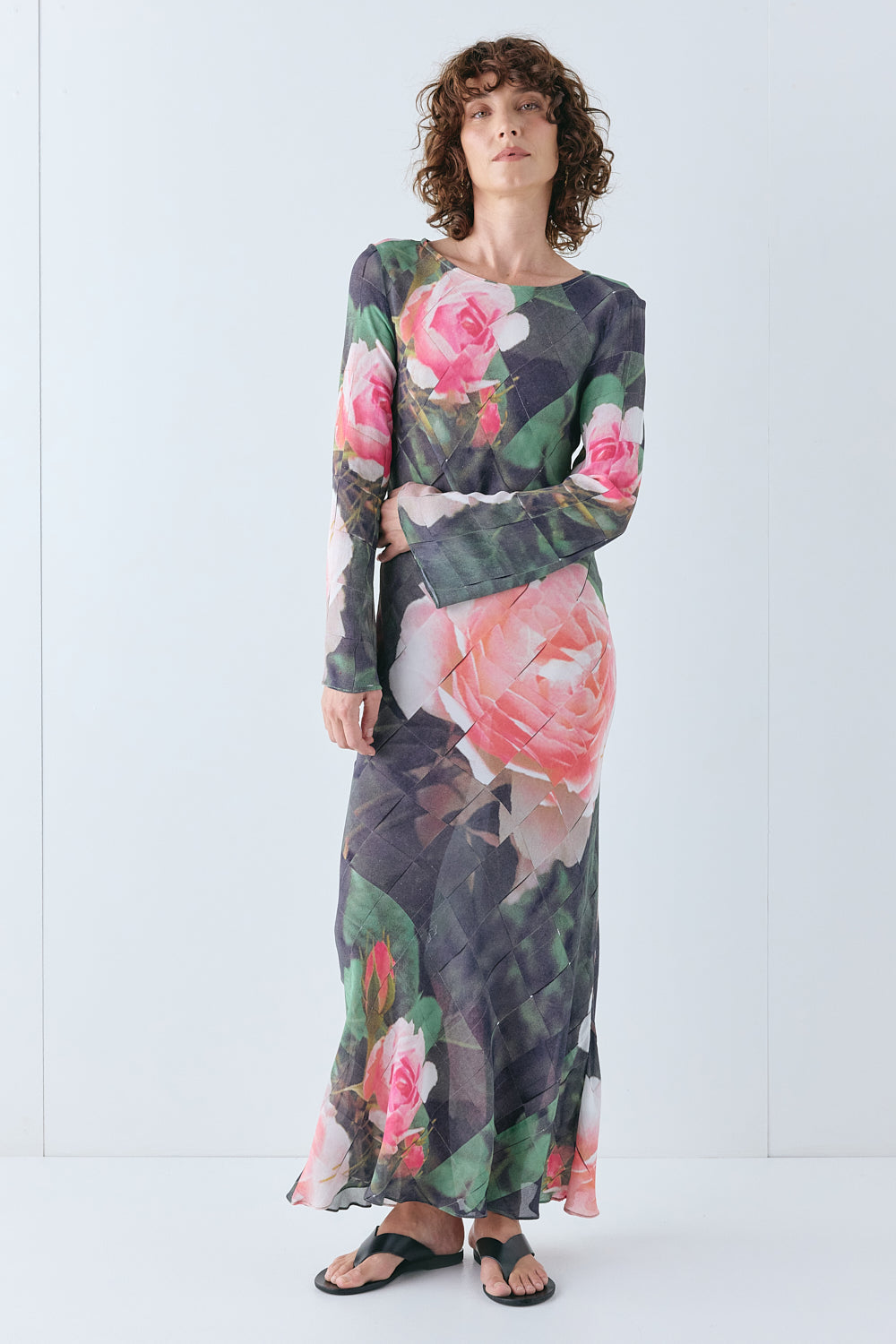 Jean Maxi Dress Rose