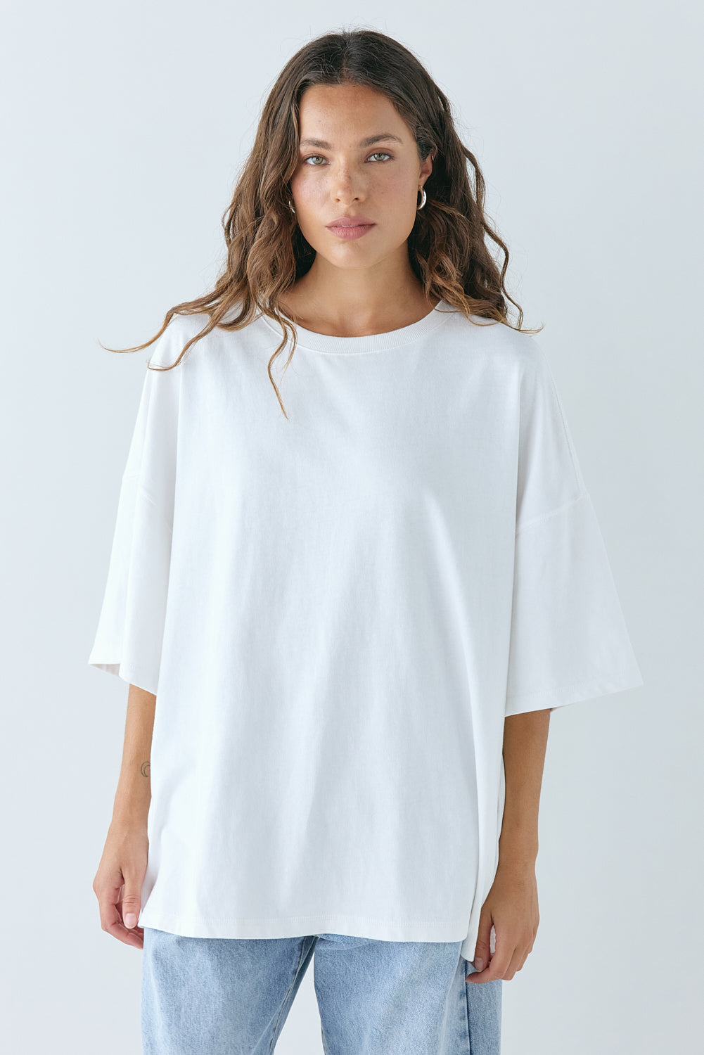 Willow Organic Tee White - size:Stephanie:AU 6 / US 2