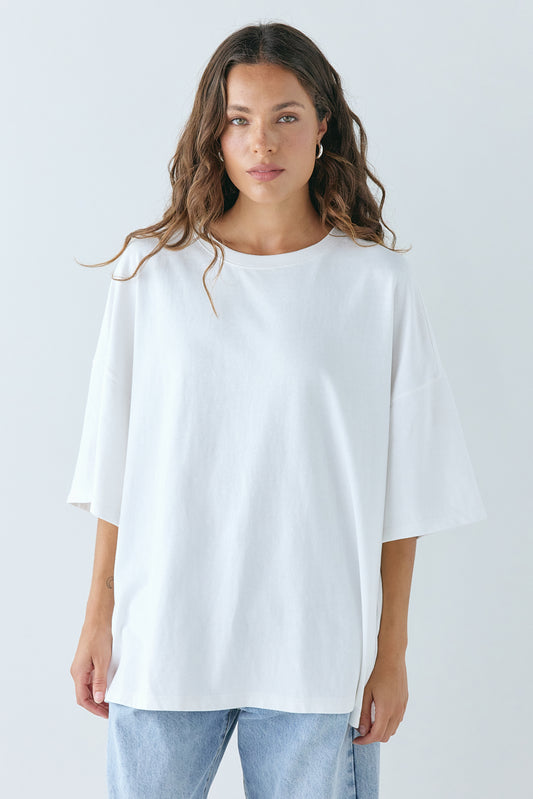Willow Organic Tee White - size:Stephanie:AU 6 / US 2