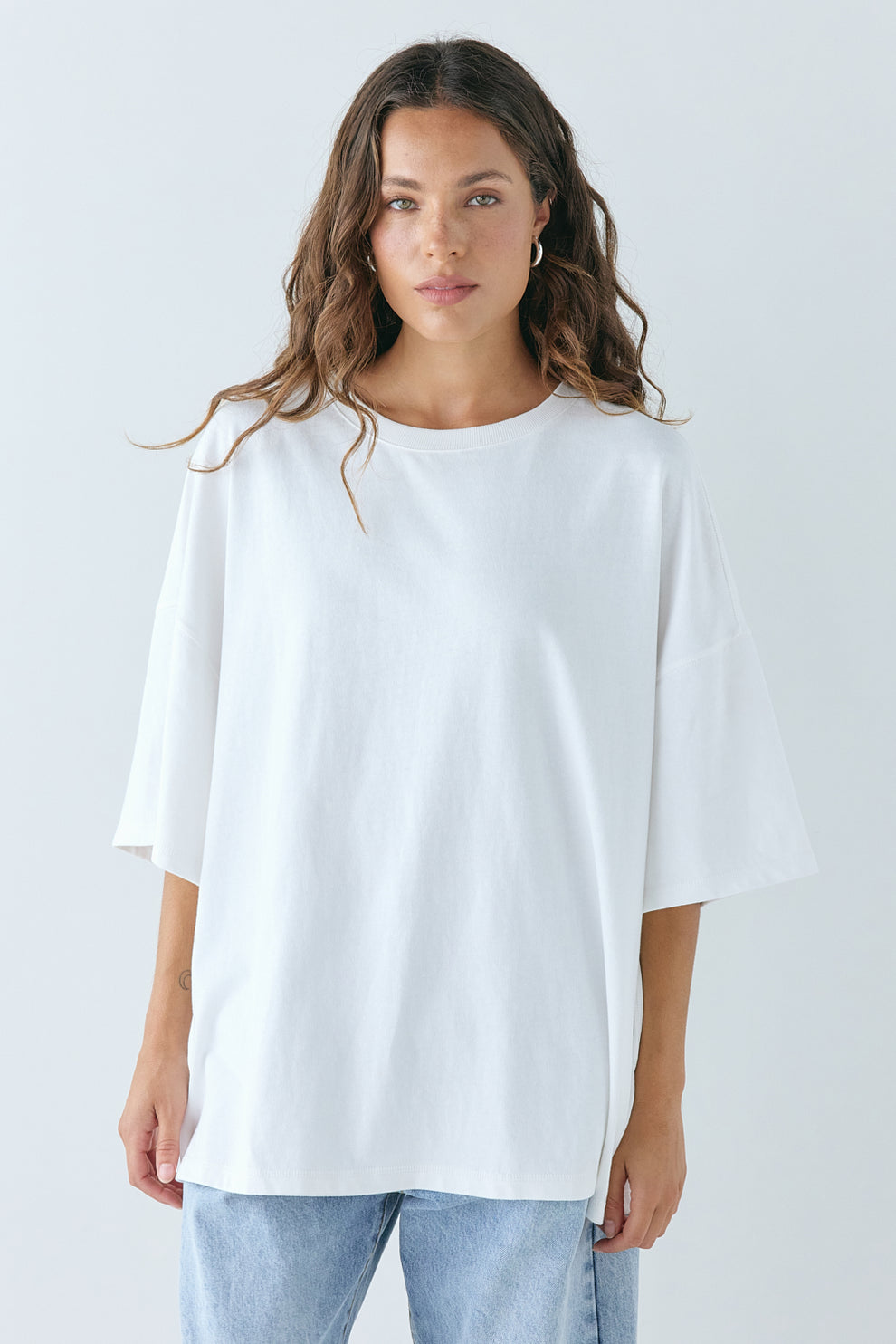 Willow Organic Tee White - size:Stephanie:AU 6 / US 2