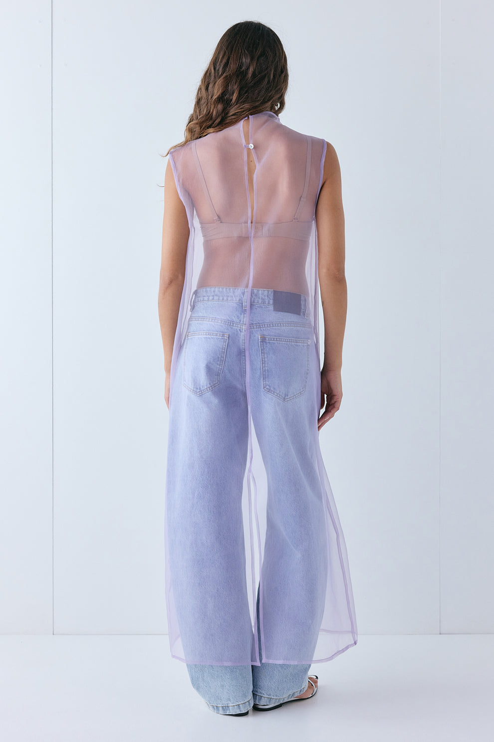 Serena Sheer Maxi Dress Lilac 