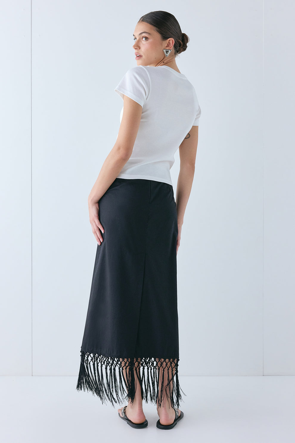 Billie Midi Skirt Black