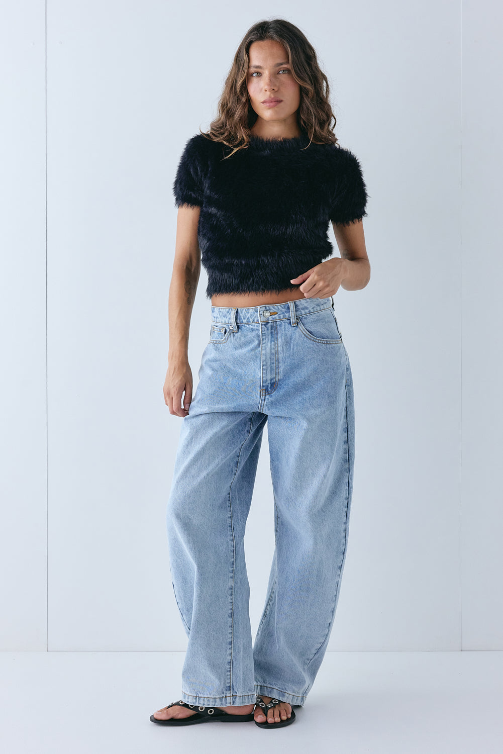 Nadine Knit Top Black