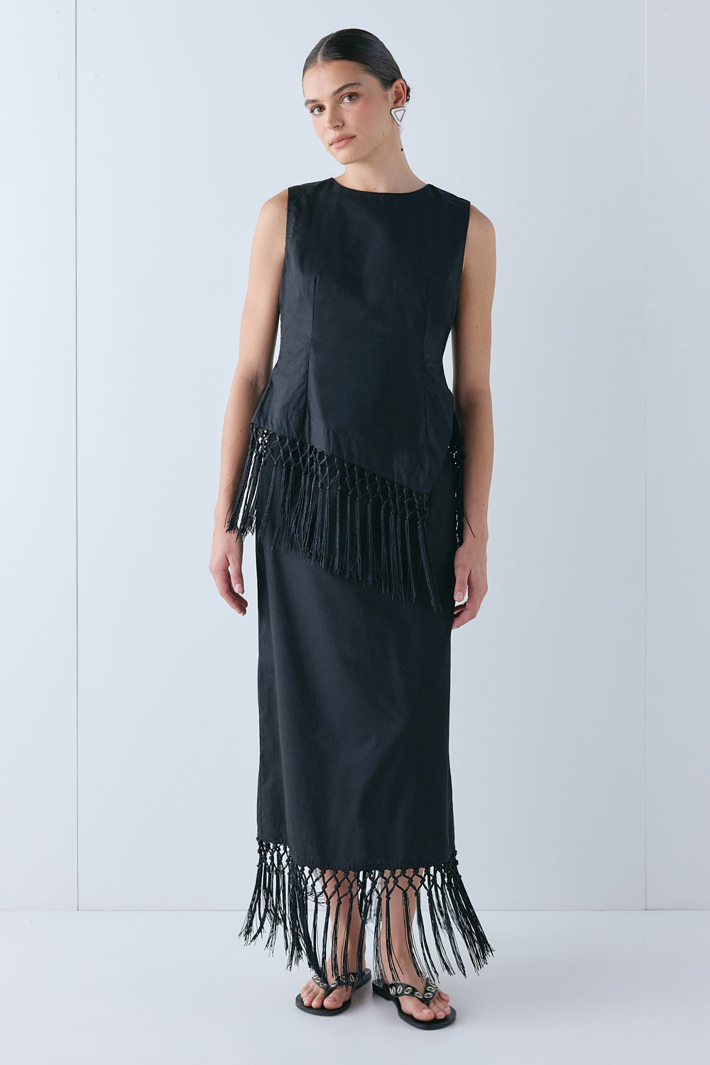 Billie Midi Skirt Black