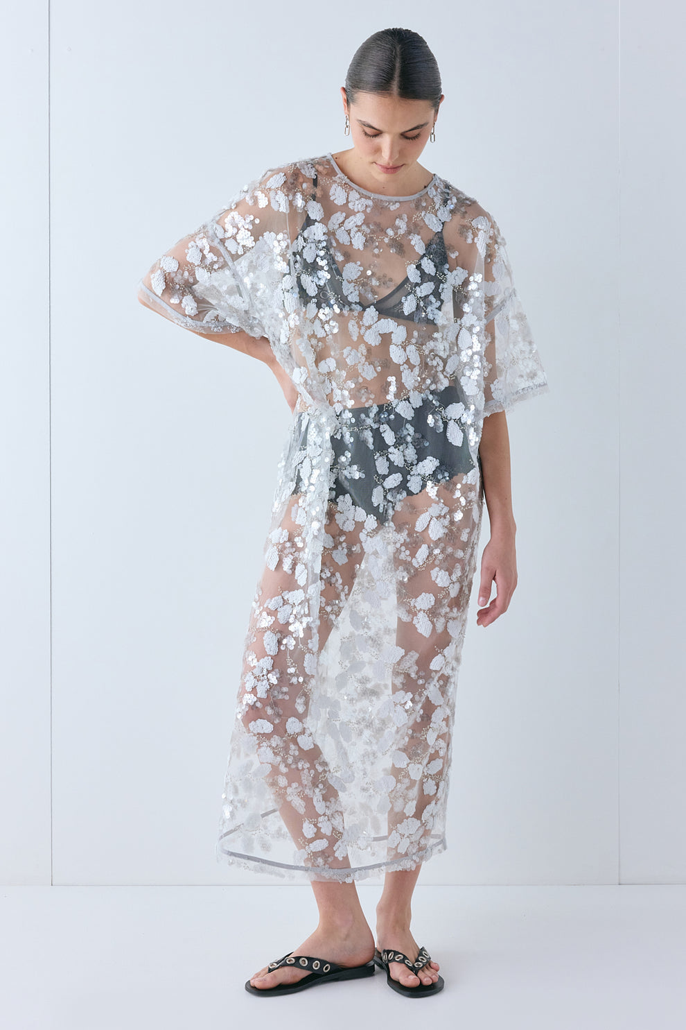 Ivette Sequin Midi Dress Ivy 