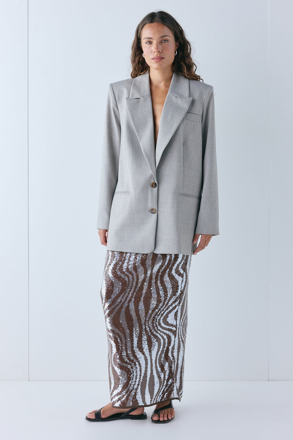 Clayton Blazer Feather Grey
