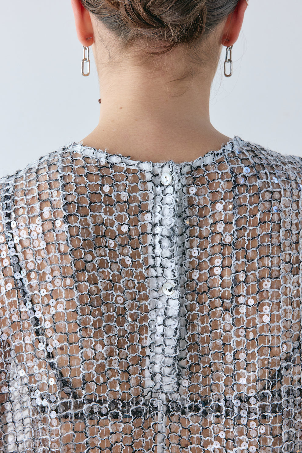 Esme Sequin Mini Dress Black
